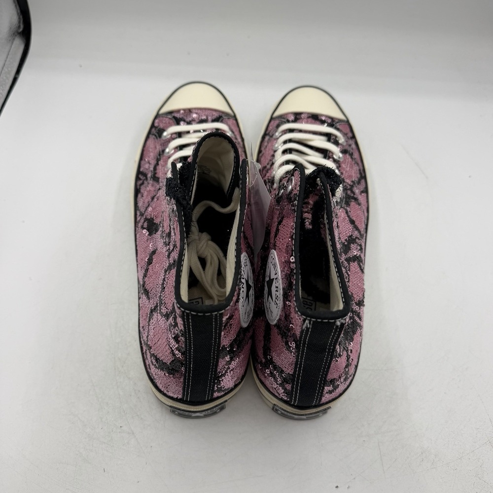 Converse Chuck 70 High Shoes Mens 11 Womens 13 Pink Sequin Snake Pattern Sneaker - Picture 9 of 11